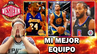 MI EQUIPO IDEAL DE CADA FRANQUICIA NBA OESTE [upl. by Hcahsem]