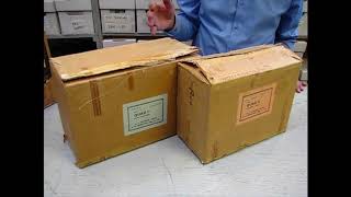 Retro Unboxing of Garrard 301 Turntable Quad II Amplifiers [upl. by Eronel206]