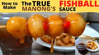 MANONG FISH BALL SAUCE  Manongs Fishball Sauce  LEGIT VENDORS RECIPE  ORIGINAL BEST NOSTALGIC [upl. by Yehc629]