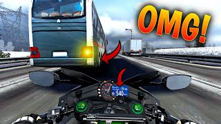 OMG 😱 BUS OVERTAKE VERY HARD IN KAWASAKI NINJA H2R BIKE  BIKE CHOR  RACING MOTORIST [upl. by Desma554]