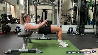 How to Dumbbell Hip Thrust tutorial [upl. by Barrada]