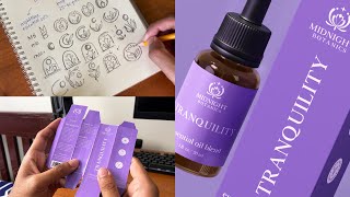 Designing a Logo and Product Packaging  My Design Process Start to Finish [upl. by Fanni]