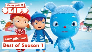 Best of Season 1 🤩 Compilation 🎥 Messy Goes to OKIDO  Cartoons For Kids [upl. by Archangel267]