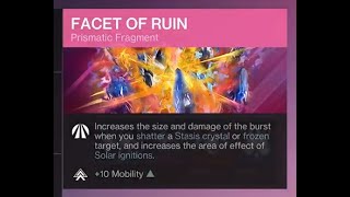 Facet of Ruin shatter damage test [upl. by Botzow]