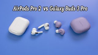 Galaxy Buds 3 Pro vs AirPods Pro 2  Which One Good For You✨✨✨ [upl. by Devlin]