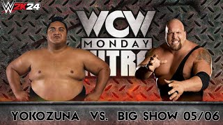 WWE 2k24  Yokozuna vs Big Show 06 MatchWCW MONDAY NITRO [upl. by Royce282]