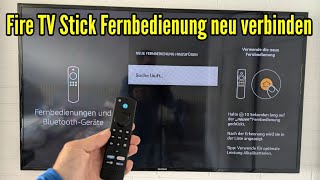 Fire TV Stick Fernbedienung neu verbinden anlernen koppelnTutorial [upl. by Iveel]