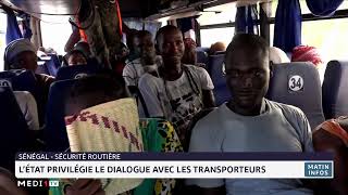 SénégalSécurité routière  L´État privilégie le dialogue avec les transporteurs [upl. by Nanette]