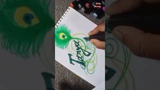 Tanya  Modern Calligraphy 🦋 calligraphy millonarios trending nameart art painting paint [upl. by Blaseio]