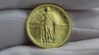 2016W Standing Liberty Centennial Gold Coin [upl. by Adiehsar]