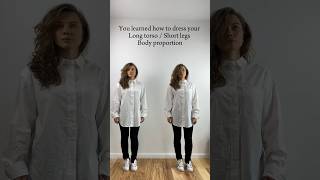 How to dress long torso  short legs fashionhacks stylehacks styletip stylinginspo fashion [upl. by Amada]