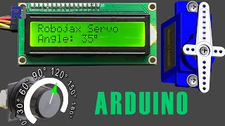 Servo Motor with Potentiometer and LCD with Arduino [upl. by Assilam]