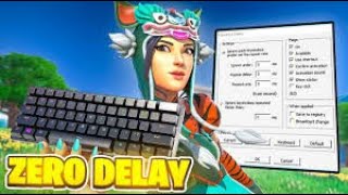 how to get 0 delay keyborad in fortnite filter keys [upl. by Beniamino]