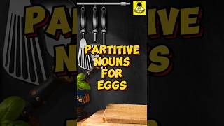 Partitive nouns for eggs  Collective and partitive nouns englishgrammar englishlearning nouns [upl. by Eemia]