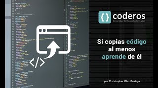 Si copias código al menos aprende de él [upl. by Iatnohs]