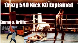 540 Kick KO Explained  Breakdown Drills amp DemosEmon Rashid [upl. by Vitia]