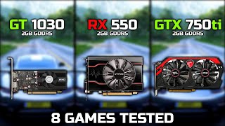 GT 1030 vs Rx 550 vs GTX 750 ti  The Battle Of 3 Budget GPUs [upl. by Ardnod]