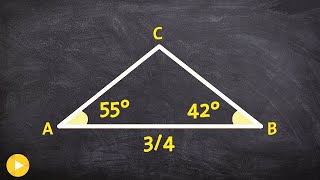 How to use the law of sines when given two angles and one side [upl. by Holcman]