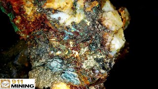 Removing Gold Ore From A Mineralized Quartz Vein [upl. by Haelahk]