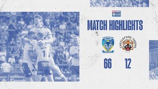 Highlights R24  Warrington Wolves v Castleford Tigers [upl. by Sibell]