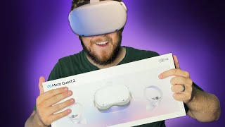 Meta Oculus Quest 2 Unboxing and Setup  Owning VR for the first time [upl. by Imoian]