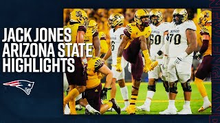 Jack Jones College Highlights Arizona State CB  New England Patriots 2022 NFL Draft Pick [upl. by Dedric]