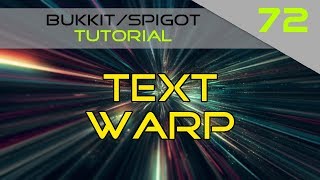 Minecraft BukkitSpigot Plugin Tutorial 72 Text Warp 1 [upl. by Finkelstein]