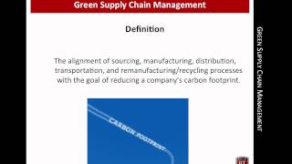 Green Supply Chain Management  CSCMS [upl. by Letch413]