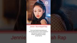 Jennie  Boombayah Rap lyrics blackpink jennie boombayah viralshortsBTSarmyforever7773 [upl. by Aeriela664]