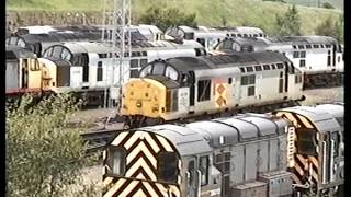 Classic British Rail  Tinsley Depot  21st June 1993 [upl. by Ahsiekel]