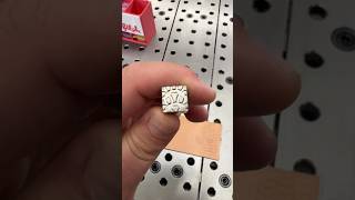 Making a custom leather stamp in my ​⁠ThunderLaserUSA for my buddy ​⁠griffinmakes [upl. by Eittam]