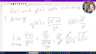 Using Limit Comparision Test to evaluate an Improper Integral Example [upl. by Enyaz111]