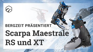 Scarpa Maestrale RS und XT FreerideSchuhe im Vergleich  Bergzeit [upl. by Wolram573]