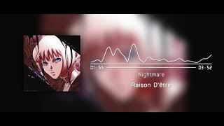 Claymore Opening  Nightmare  Raison Dêtre Instrumental [upl. by Ellehcyar421]