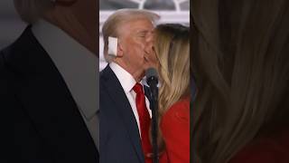 Trump Ends 93Minute RNC Speech With Kiss From Melania [upl. by Tiga874]