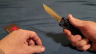 CobraTec OTF Automatic Knife Review My New EDC Knife [upl. by Yehtomit]