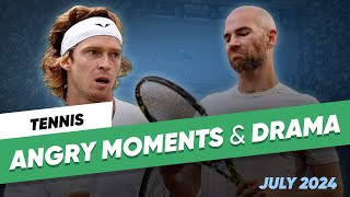 Tennis Angry Moments amp Drama  July 2024 [upl. by Ordnaxela]