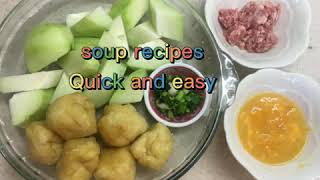 Soup recipes quickeasychayote with bean curd soup [upl. by Lyris]