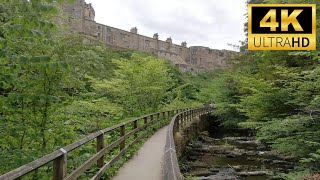 Skipton Castle Woods Canal Yorkshire Dales UK Full Virtual Walk Tour 4K 🇬🇧 [upl. by Gnol]