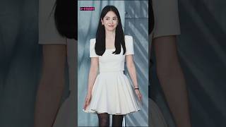 Song Hye Kyo flaunts small waistline in a white dress songhyekyo [upl. by Ecirum]