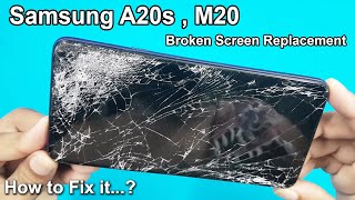 Samsung A20s SMA207f BrokenCrackDamage IPS LCD Display Touch Screen Digitizer Replacement [upl. by Billy]