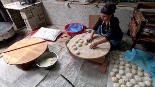 Yufka Ekmek Yapımı  Patatesli Börek Yaptık  yufkaekmek yufka patateslibörek [upl. by Ellehcrad]