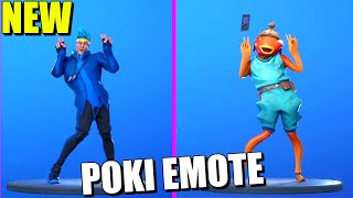 FORTNITE POKI EMOTE 1 HOUR POKIMANE DANCE [upl. by Solenne]