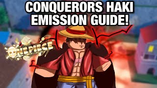 AOPG CONQUERORS HAKI AND EMISSION SHOWCASE  HOW TO GET A One Piece Game  Roblox [upl. by Selene]