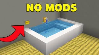 REALISTIC BATHTUB in Minecraft Bedrock 120 No Mods [upl. by Einnos572]