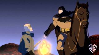 Batman The Dark Knight Returns Part II I Am the Lawquot with Peter Weller intro clip [upl. by Nauqyt]