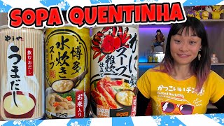 CALDO DE SOPA DE CARANGUEJO E FRANGO NA LATINHA  Japão Nosso De Cada Dia [upl. by Peednas]