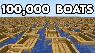 Lagging a PayToWin Minecraft Server With 100000 Boats [upl. by Aihsirt330]