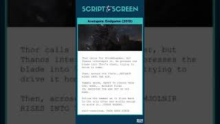 Avengers Endgame  Script to Screen Comparison [upl. by Nathalie116]