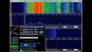 Xiegu X5105 Panadapter Bandscope Using USB Dongle [upl. by Lacee]